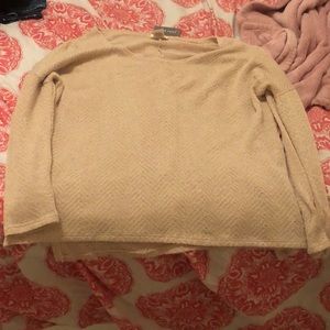 beige sweater from wet seal